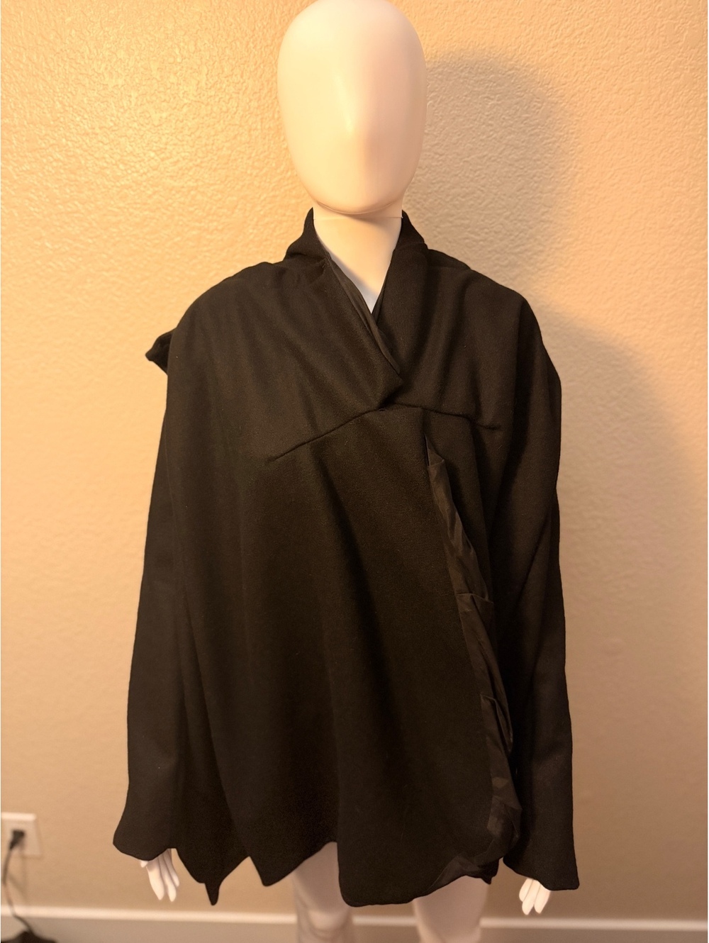 Archival Trosman Luxury Runway Cashmere Cape Coat